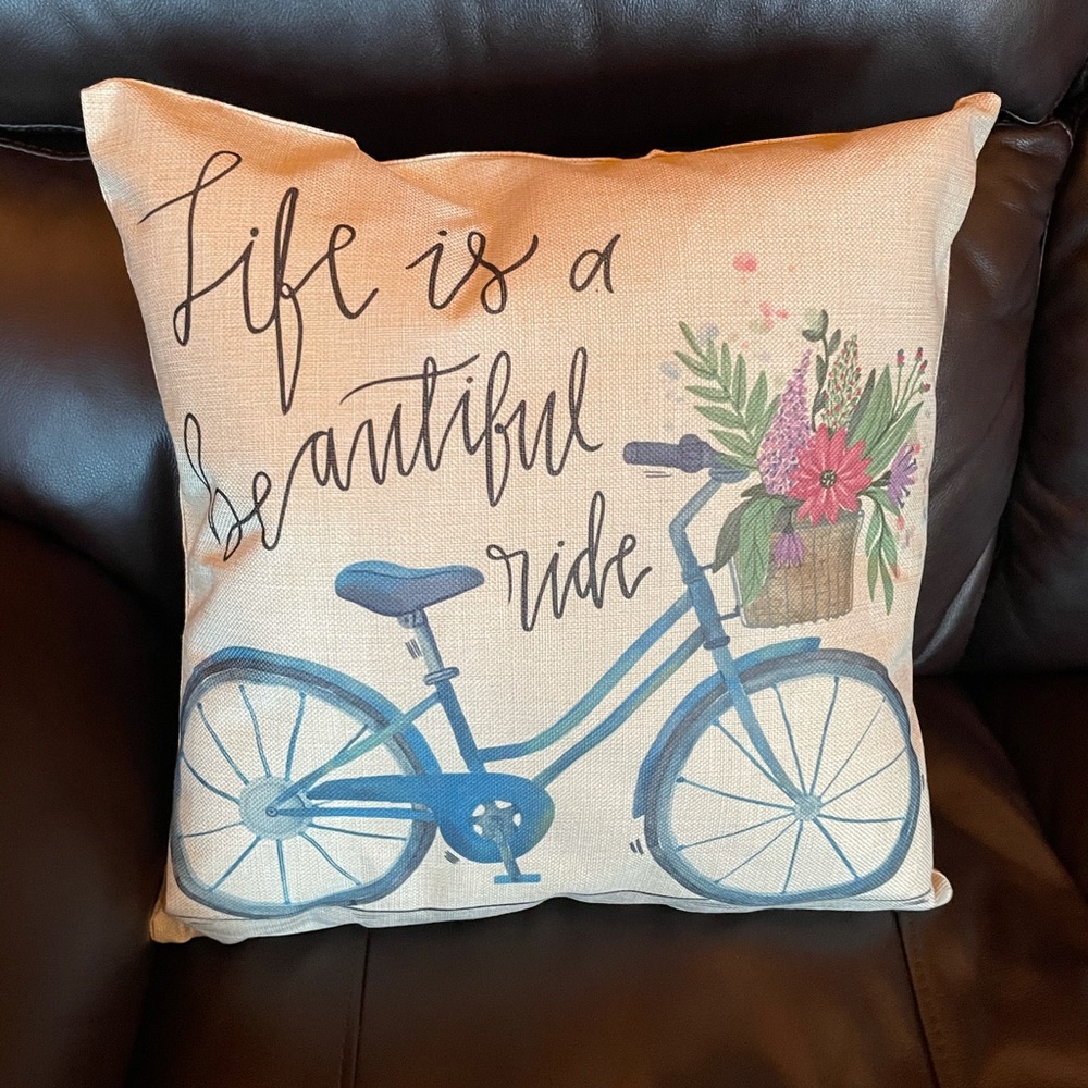 Life is Beautiful throw pillow